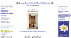 Desktop Screenshot of evkirchebadlippspringe.de